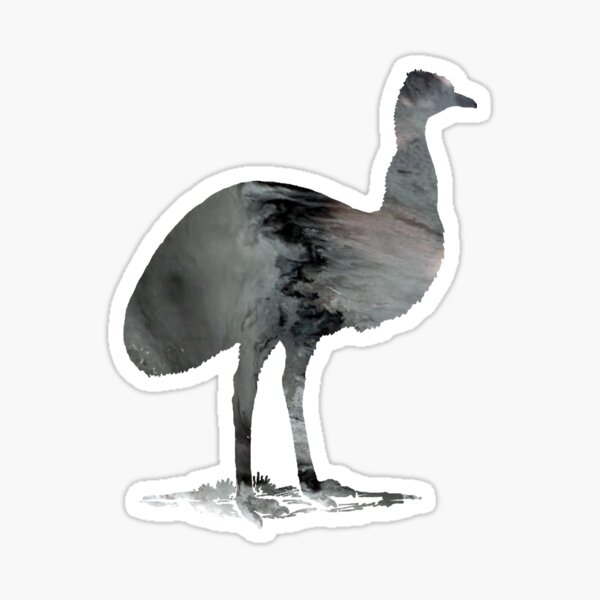 Emu Art Stickers for Sale | Redbubble