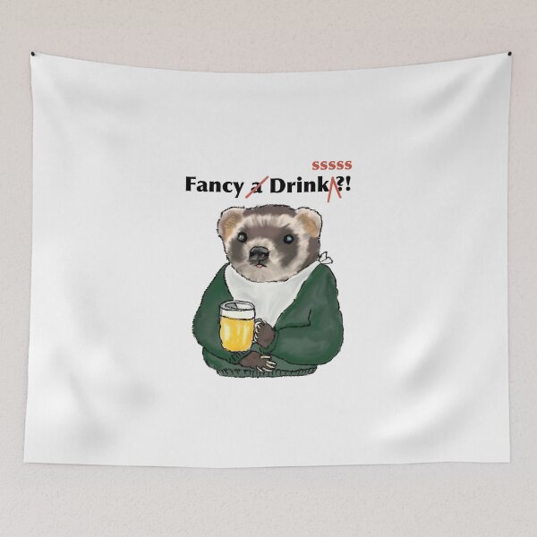 Item preview, Polecat with Beer designed and sold by MANUMONY.