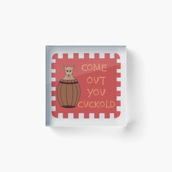 Item preview, Come Out You Cuckold Flag - Sir Horatio Cary, Regiment of Horse, English Civil War, History, Historical Meme designed and sold by SpaceDogLaika.
