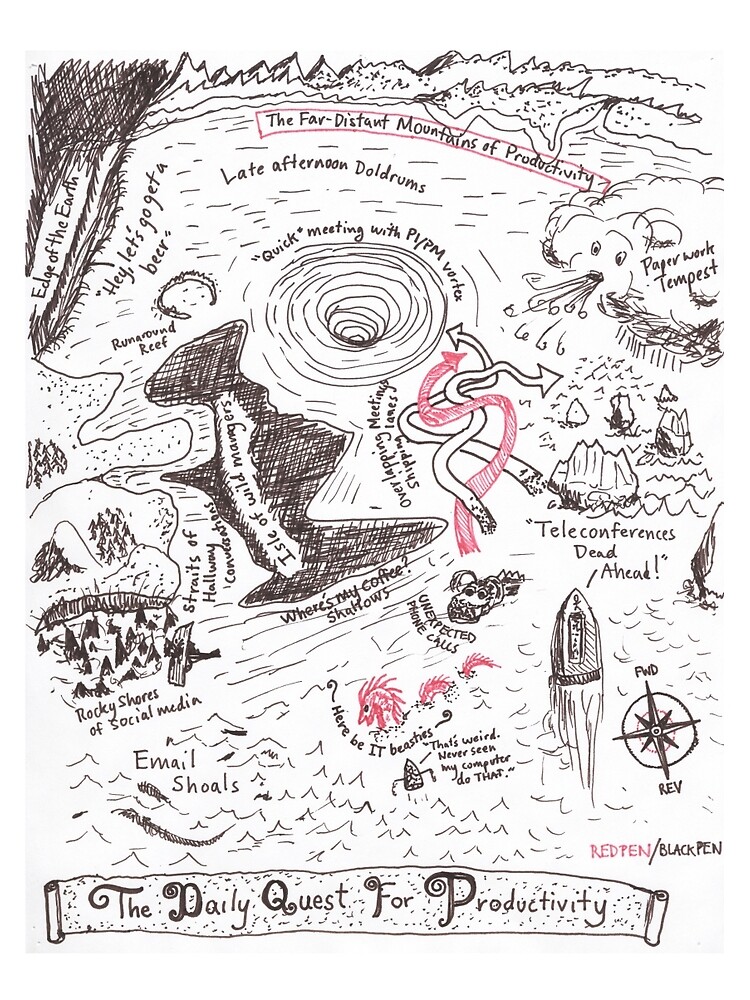 The Daily Quest For Productivity by redpenblackpen