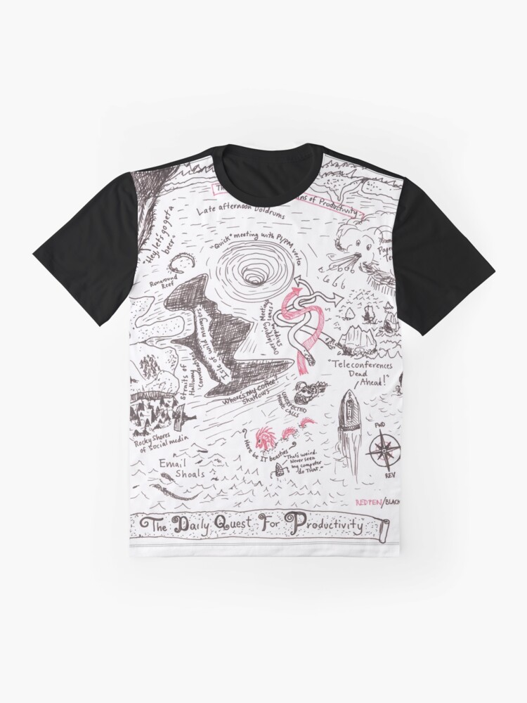 Alternate view of The Daily Quest For Productivity Graphic T-Shirt