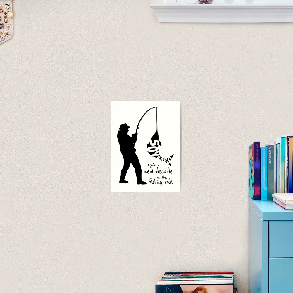 50th birthday angler / fisherman Poster by kolebridesign