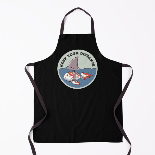 Item preview, Keep your distance fish with shark fin green designed and sold by Redinsart.