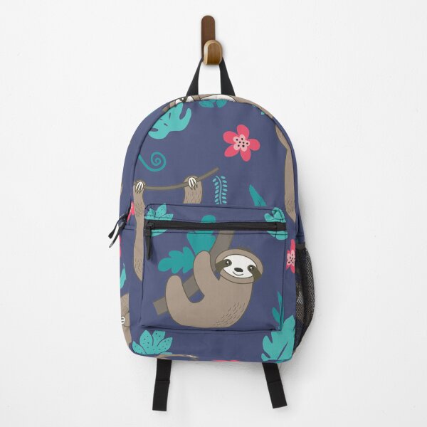 Item preview, cute hanging sloth pattern designed and sold by aurorassadprose.