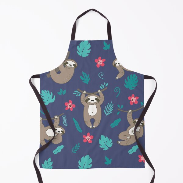 Item preview, cute hanging sloth pattern designed and sold by aurorassadprose.