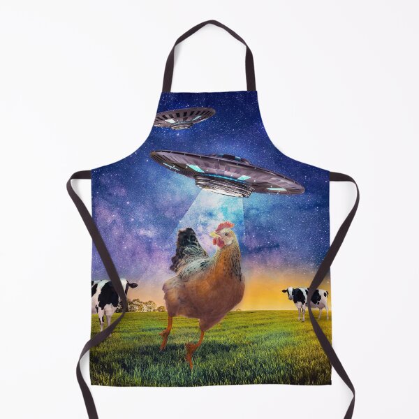 Item preview, Chicken UFO Abduction designed and sold by SkylerJHill.