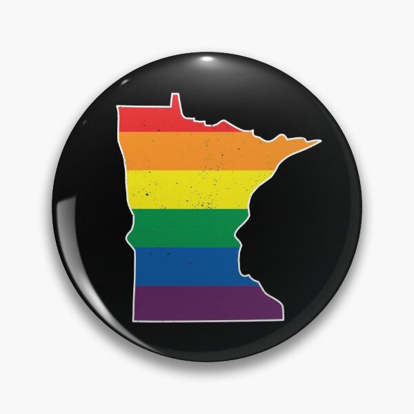 Item preview, Minnesota Gay Pride Rainbow Flag - Distressed designed and sold by UBUCO.
