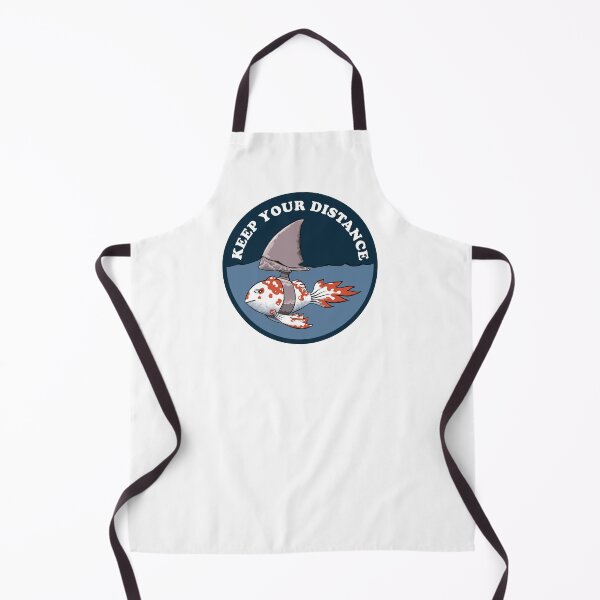 Item preview, Keep your distance fish with shark fin dark blue designed and sold by Redinsart.
