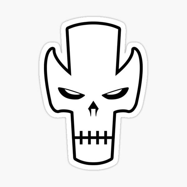 Crossbones Mask Sticker