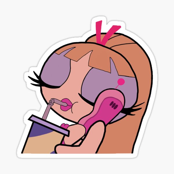 Bombon de las chicas super poderosas Pegatina