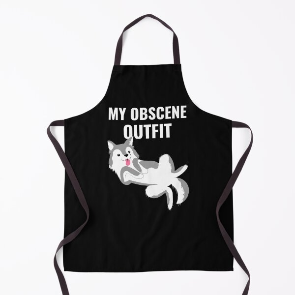 Item preview, My obscene outfit funny meme dog designed and sold by CrazyHowCool.