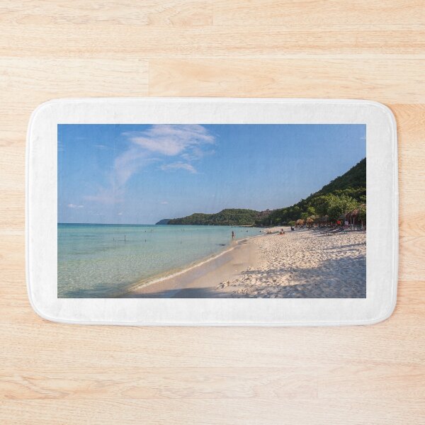 Item preview, White sandy Sao Beach on Phu Quoc, Vietnam, in late afternoon designed and sold by SnapTPhotograph.