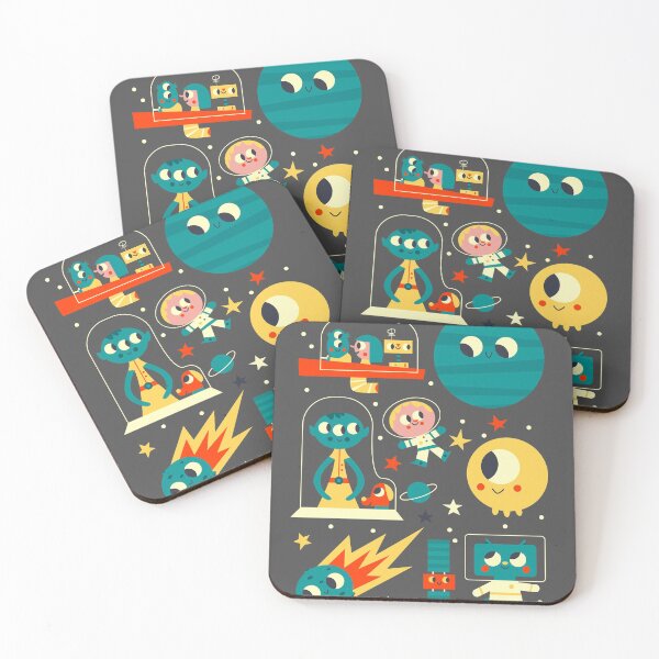 Item preview, Happy Times in Space - Cute Sci-Fi Characters designed and sold by Amir Abou-Roumié.