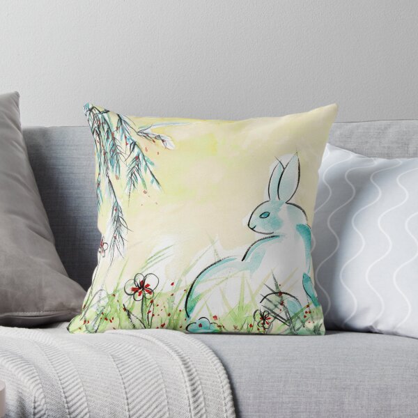 Message of Longevity Throw Pillow