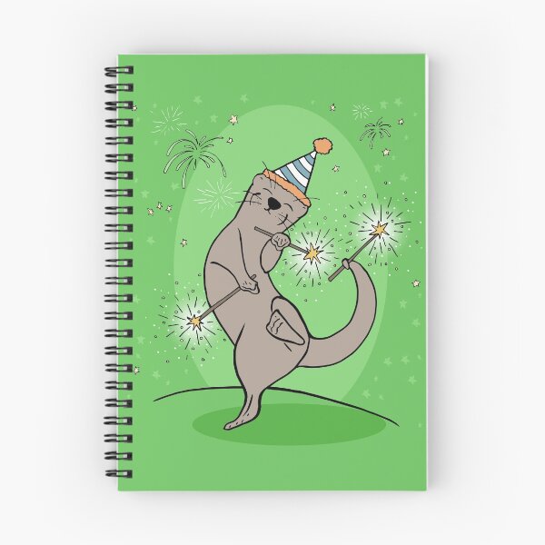 Item preview, Otter Celebrating with Firecrackers and Sparklers designed and sold by Otter-Grotto.
