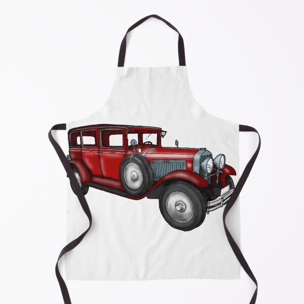 Item preview, red vintage car designed and sold by PinUpsandPulp.