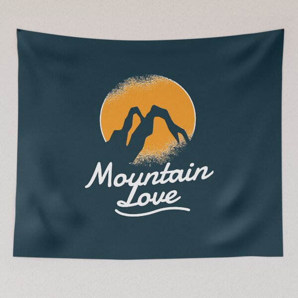 Item preview, Mountain love vintage hiking designed and sold by Piztees.