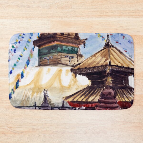 Item preview, Swayambhunath Stupa Kathmandu Nepal designed and sold by TheJoeyStudio.