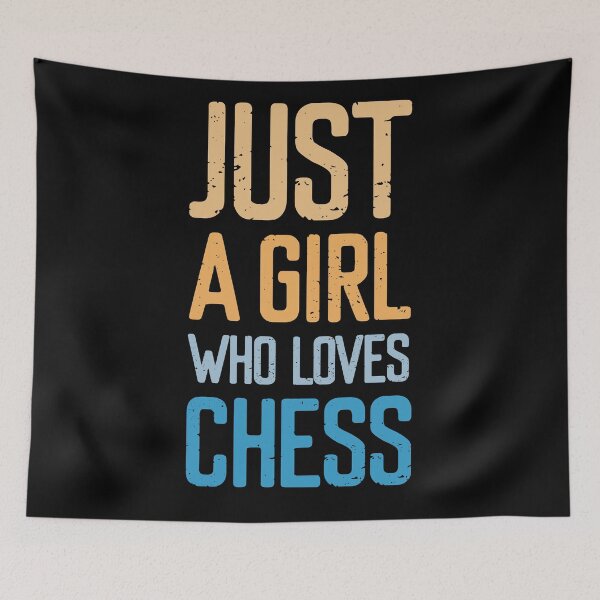 Item preview, Just A Girl Who Loves Chess designed and sold by FriendsList.