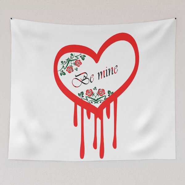 Item preview, Red heart with the inscription  Be mine designed and sold by Olha Volokhova.