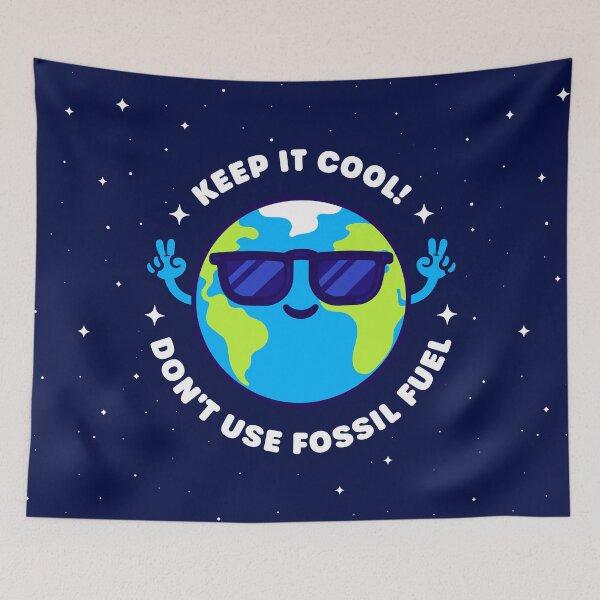 Item preview, Keep it Cool: Don't Use Fossil Fuel - Cool Planet Earth designed and sold by Gudland.