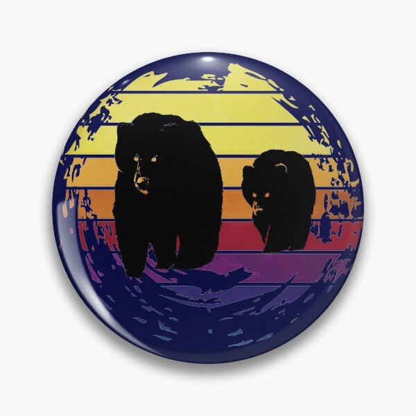 Artikelvorschau, Trägt Tier auf Retro-Hintergrund des Retrostyle entworfen und verkauft von ChatterFox.