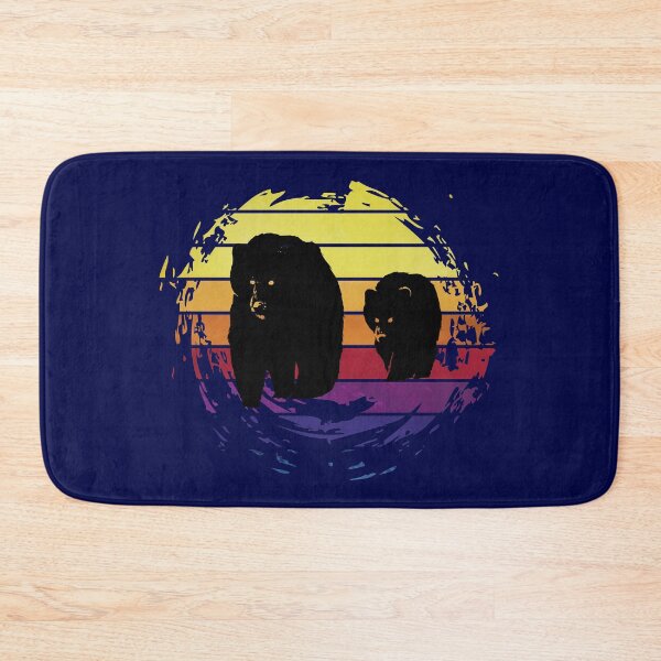 Item preview, Bears animal on retrostyle retro background designed and sold by ChatterFox.