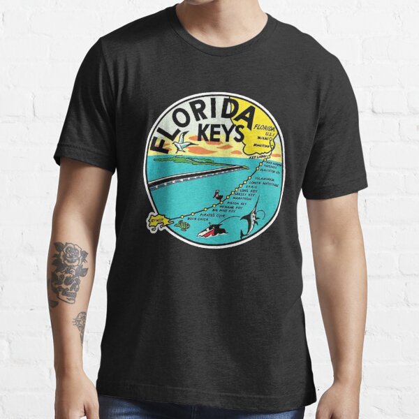 FLORIDA KEYS VINTAGE STICKER AND SHIRT  Essential T-Shirt