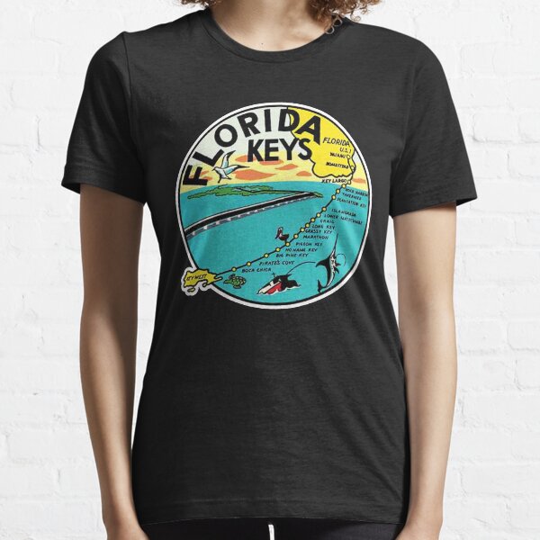 FLORIDA KEYS VINTAGE STICKER AND SHIRT Essential T-Shirt
