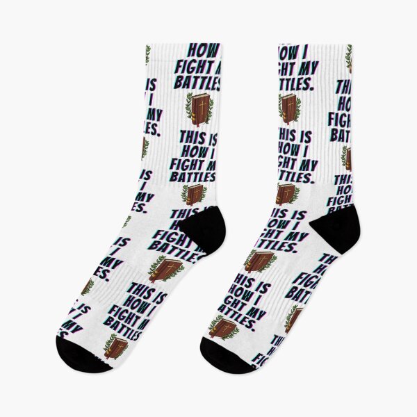 Item preview, This Is How I Fight My Battles bible quotes designed and sold by OneTimeEngineer.