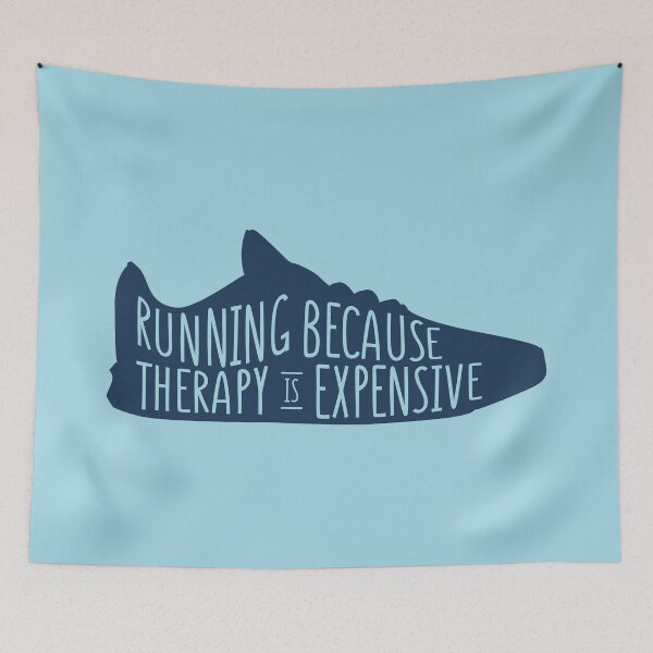 Item preview, Running Because Therapy Is Expensive | Running Is Cheaper Than Therapy designed and sold by arrowroses.
