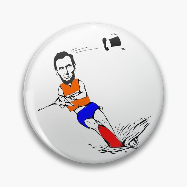 Item preview, Abe on Water Skis designed and sold by germsarty.