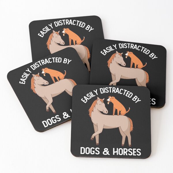 Item preview, Easily Distracted By Dog And Horses designed and sold by OnepixArt.