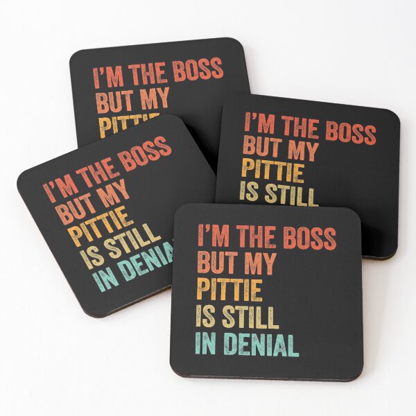 Item preview, I'm The Boss But My Pittie Is Still In Denial Funny Pit Bull  designed and sold by Guarddogdrive.
