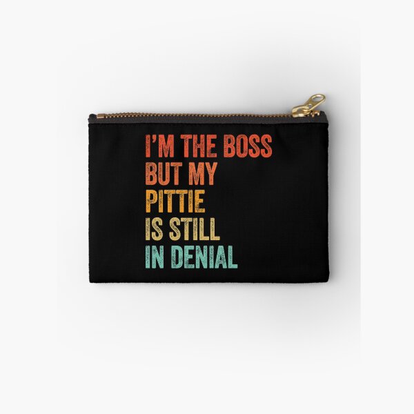 Item preview, I'm The Boss But My Pittie Is Still In Denial Funny Pit Bull  designed and sold by Guarddogdrive.