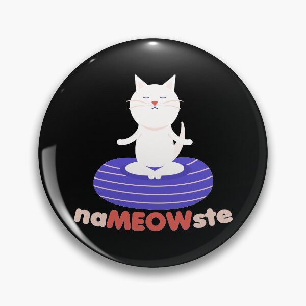 Item preview, naMEOWste Cute Funny Yoga Cat Namaste Workout designed and sold by VintagePathway.