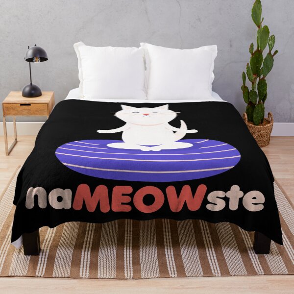 Item preview, naMEOWste Cute Funny Yoga Cat Namaste Workout designed and sold by VintagePathway.