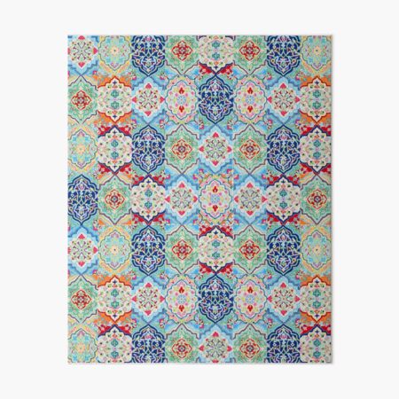 Traditional Heritage Oriental Moroccan Collage Style Art Board Print