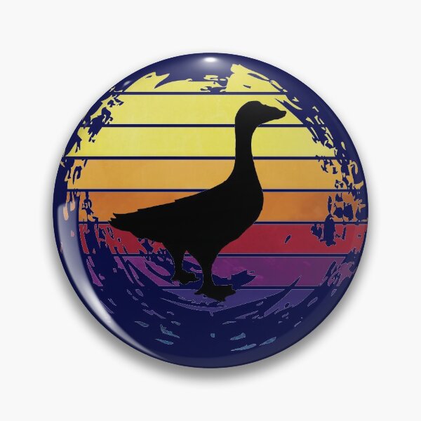 Item preview, Goose animal on retrostyle retro background designed and sold by ChatterFox.
