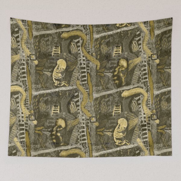 Item preview, Snakes and Ladders Pattern in Pantone 2021 colors  designed and sold by SaltCitySage.