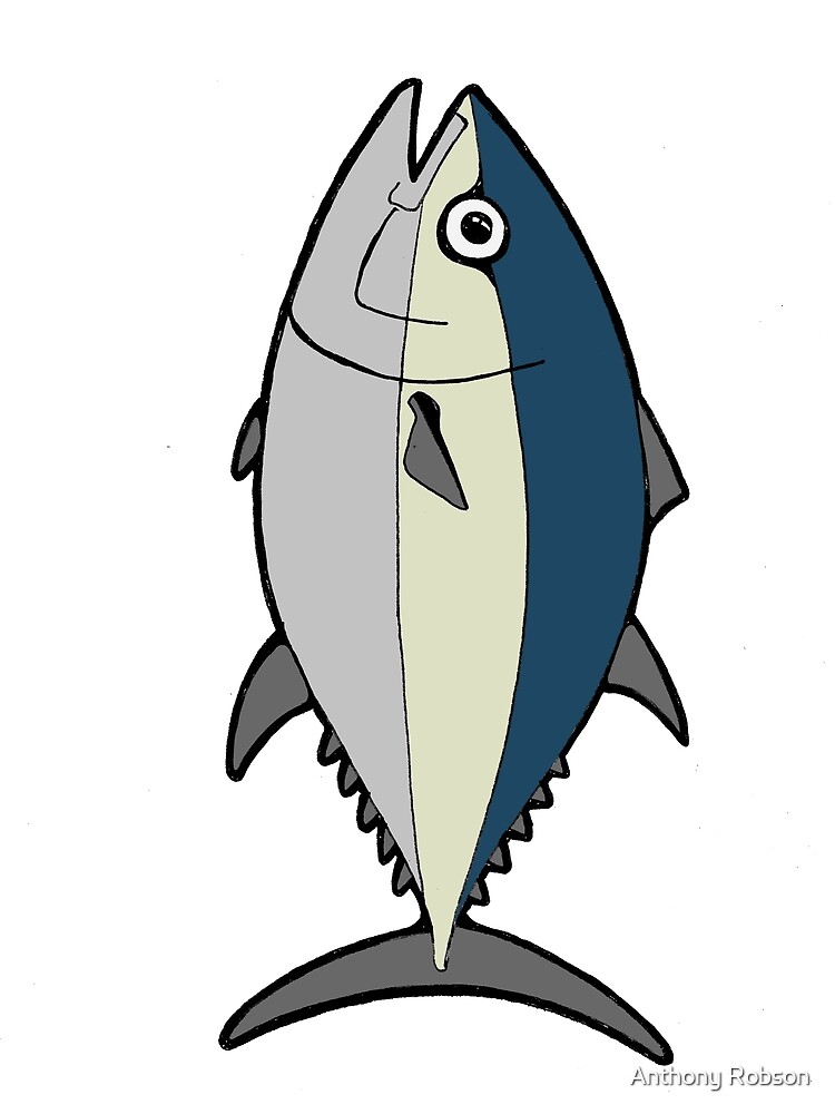 Thumbnail 3 of 3, Scarf, Tuna Fish designed and sold by Rideitlikeyoust.
