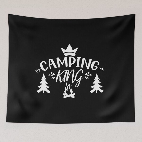 Item preview, Camping king T-shirt, Hiking Shirt, Backpacking Tee, Mountain Forest Tee, Camping, Wanderlust, Nature Shirt, Adventure Tee, Outdoor designed and sold by MrSamir.