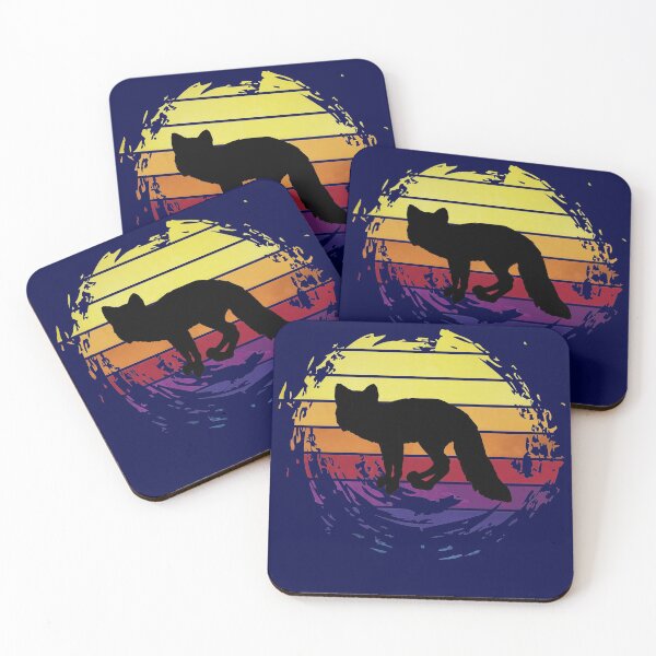 Item preview, Fox animal on retrostyle retro background designed and sold by ChatterFox.