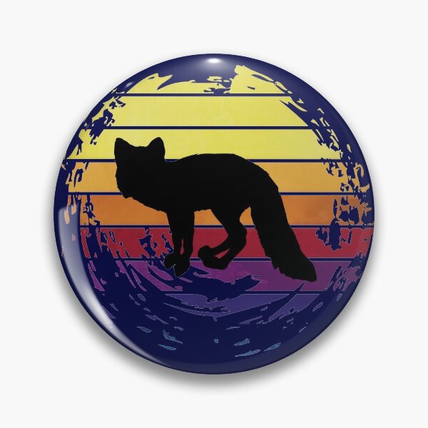 Item preview, Fox animal on retrostyle retro background designed and sold by ChatterFox.