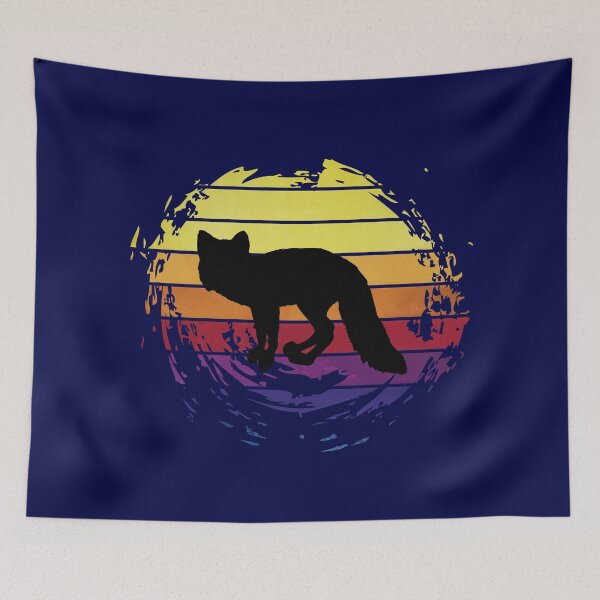 Item preview, Fox animal on retrostyle retro background designed and sold by ChatterFox.