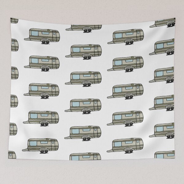 Item preview, Vintage Camper Trailer designed and sold by FoxCalledThread.
