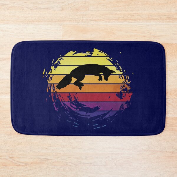 Item preview, Jumping fox animal on retrostyle retro background designed and sold by ChatterFox.