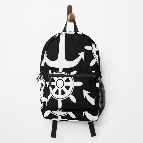 Item preview, Sailing design including Ships Wheels and Anchors, Black and White designed and sold by ajtechdesigns.