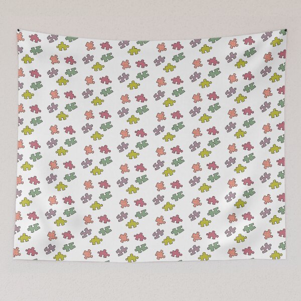 Item preview, Colorful Patterned Jigsaw Puzzle Pieces designed and sold by SarahJisri.