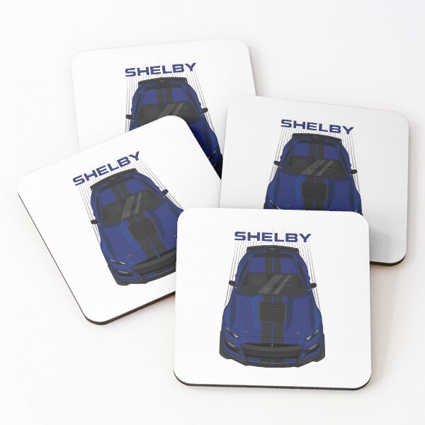 Item preview, Ford Mustang Shelby GT500 2020-2021 - Kona Blue - Black Stripes designed and sold by V8social.